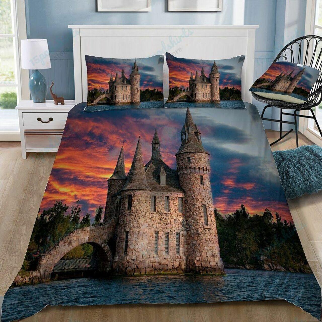 Disney Castle 148 Beautiful Decor For Disney Fan Bedding Set Duvet Cover Meaningful Gift For Love