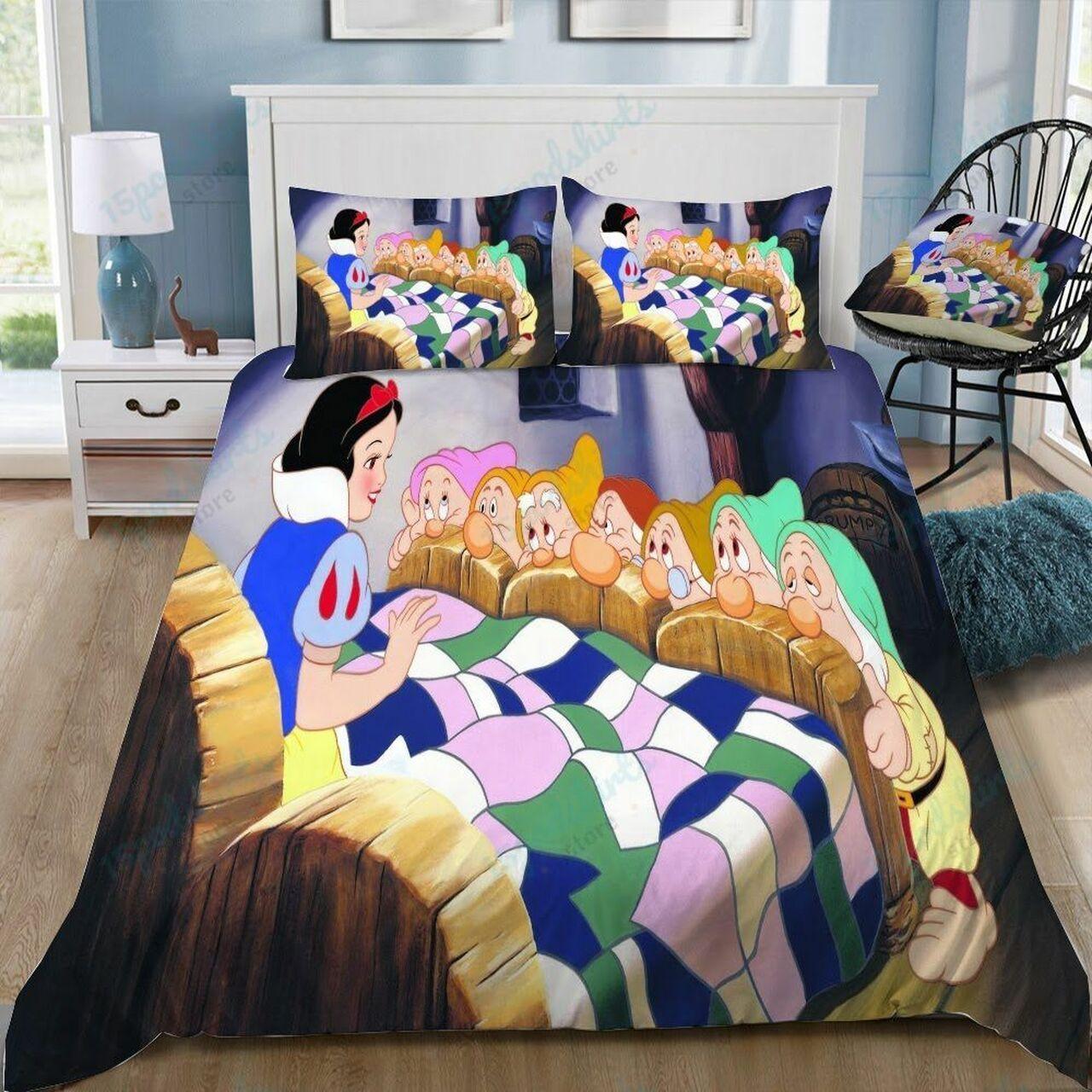 Disneynow White 3 Beautiful Decor For Disney Fan Bedding Set Duvet Cover Meaningful Gift For Love