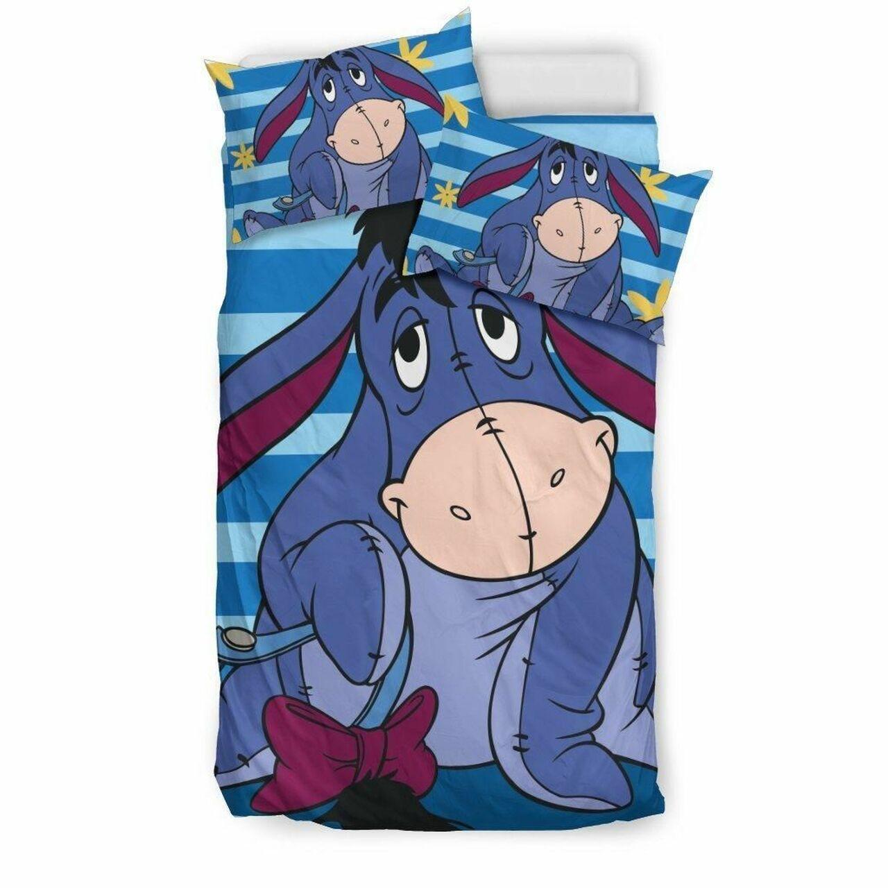 Eeyore Winnie The Pooh Disney 4 Beautiful Decor For Disney Fan Bedding Set Duvet Cover Meaningful Gift For Love