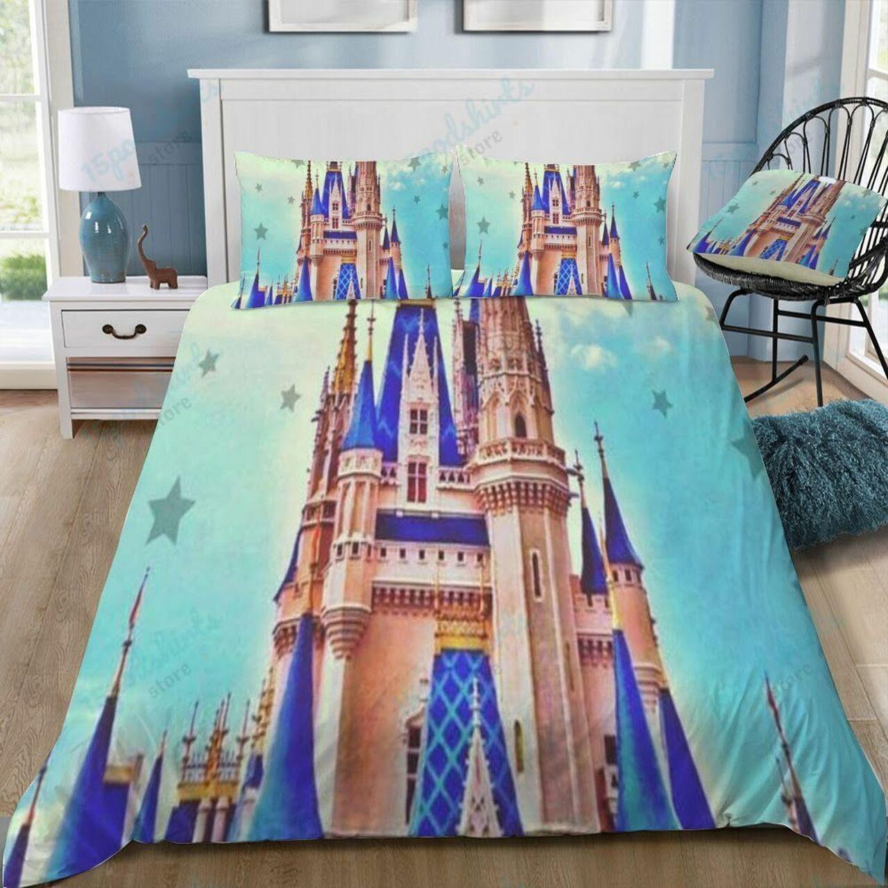 Disney Castle 373 Beautiful Decor For Disney Fan Bedding Set Duvet Cover Meaningful Gift For Love