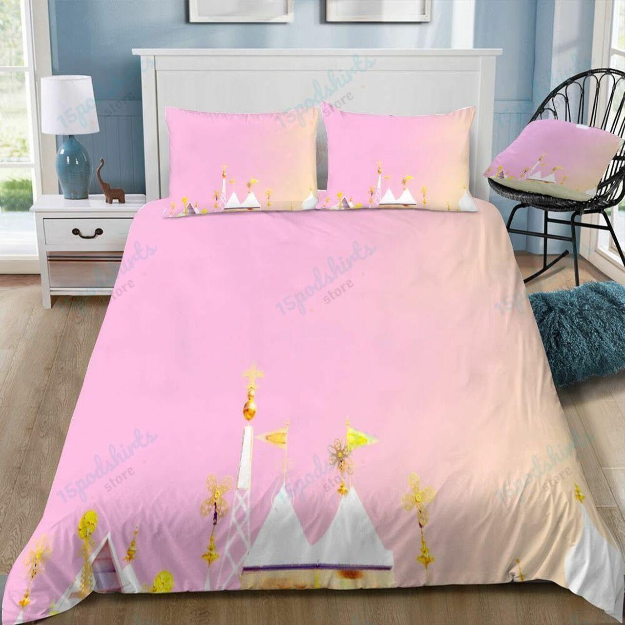 Disney Castle 325 Beautiful Decor For Disney Fan Bedding Set Duvet Cover Meaningful Gift For Love