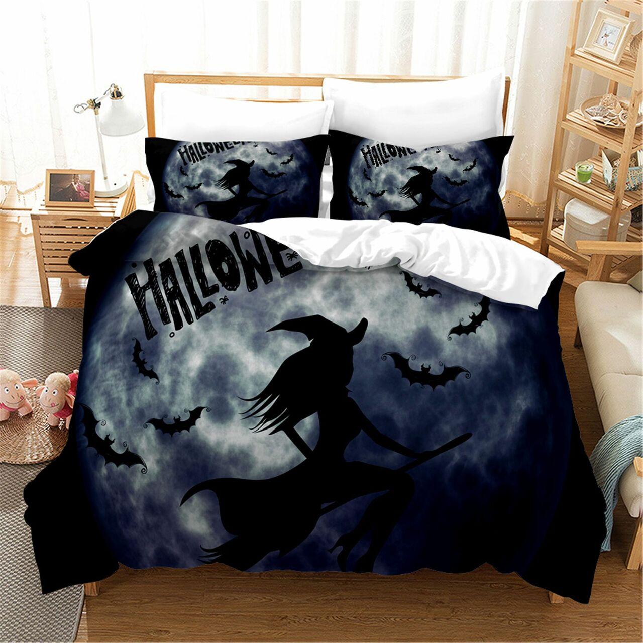 Cartoon Halloween Rbsmt Jioafgo Amazing Room Decor Gothic Bedding Set Duvet Cover Gift For Halloween Season
