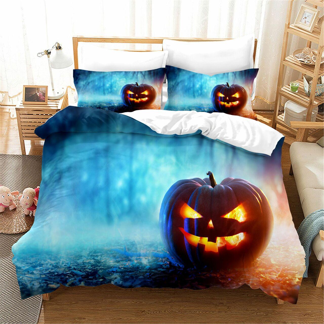 Cartoon Halloween Rbsmt Jioafno Amazing Room Decor Gothic Bedding Set Duvet Cover Gift For Halloween Season