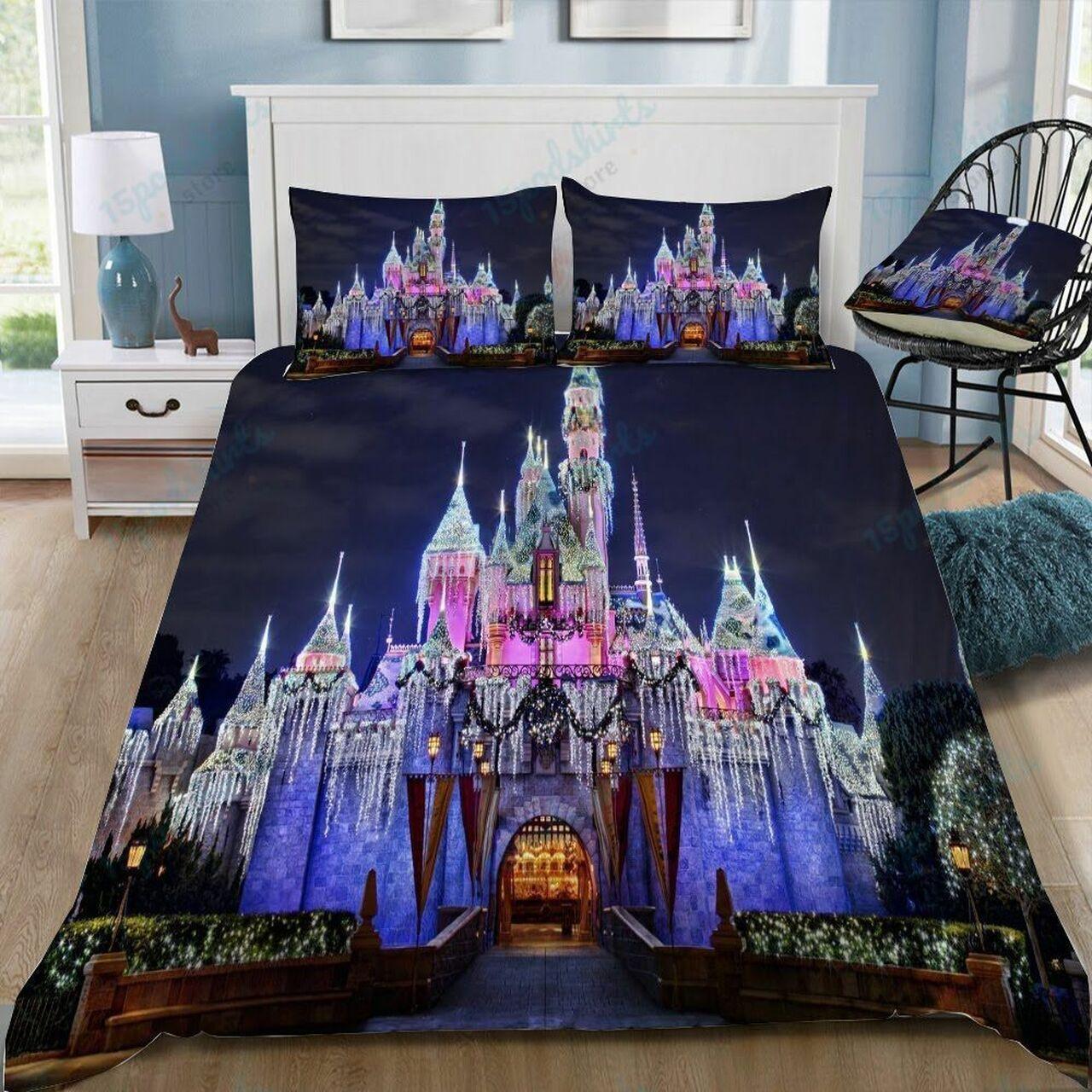 Disney Castle 204 Beautiful Decor For Disney Fan Bedding Set Duvet Cover Meaningful Gift For Love