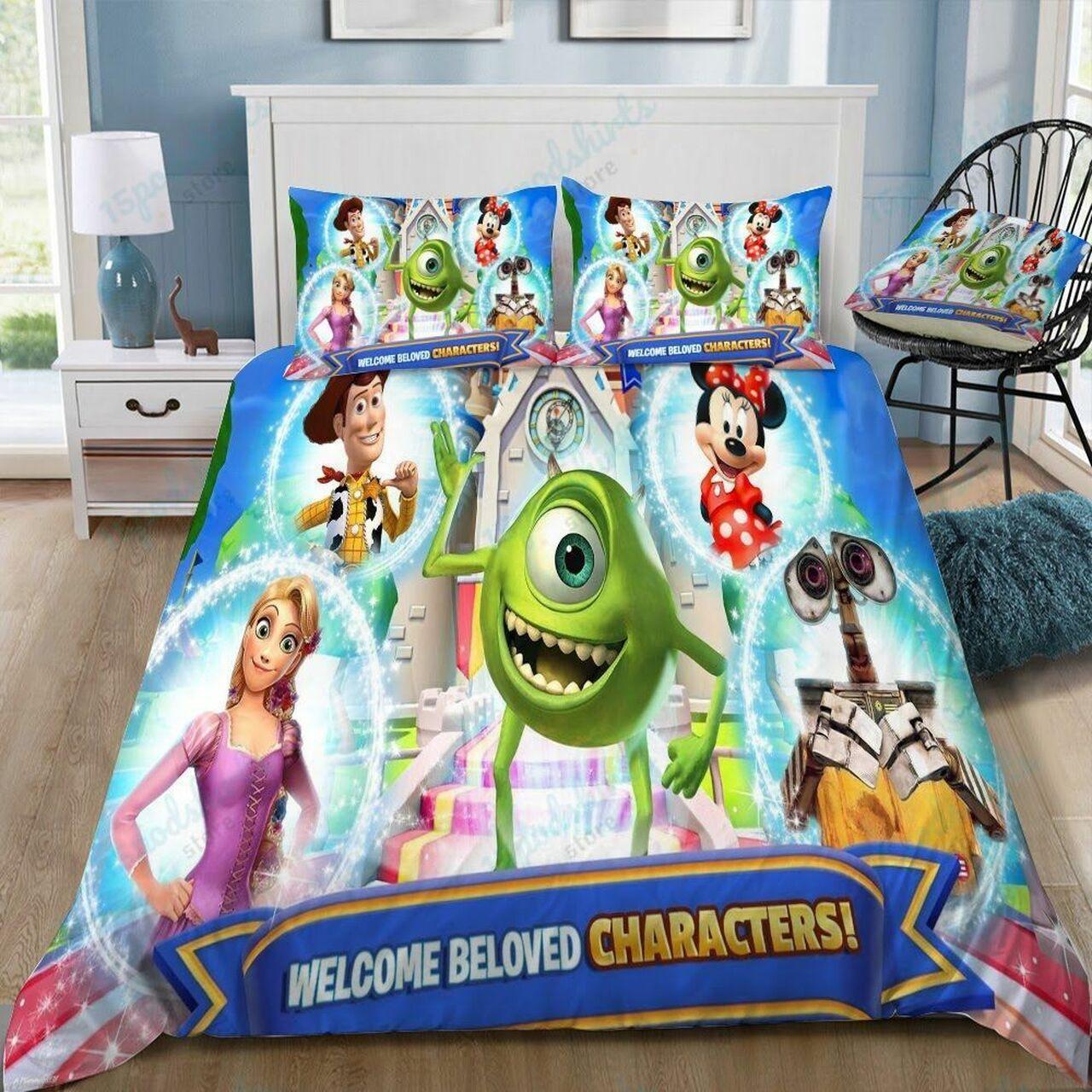 Disney 22 Beautiful Decor For Disney Fan Bedding Set Duvet Cover Meaningful Gift For Love