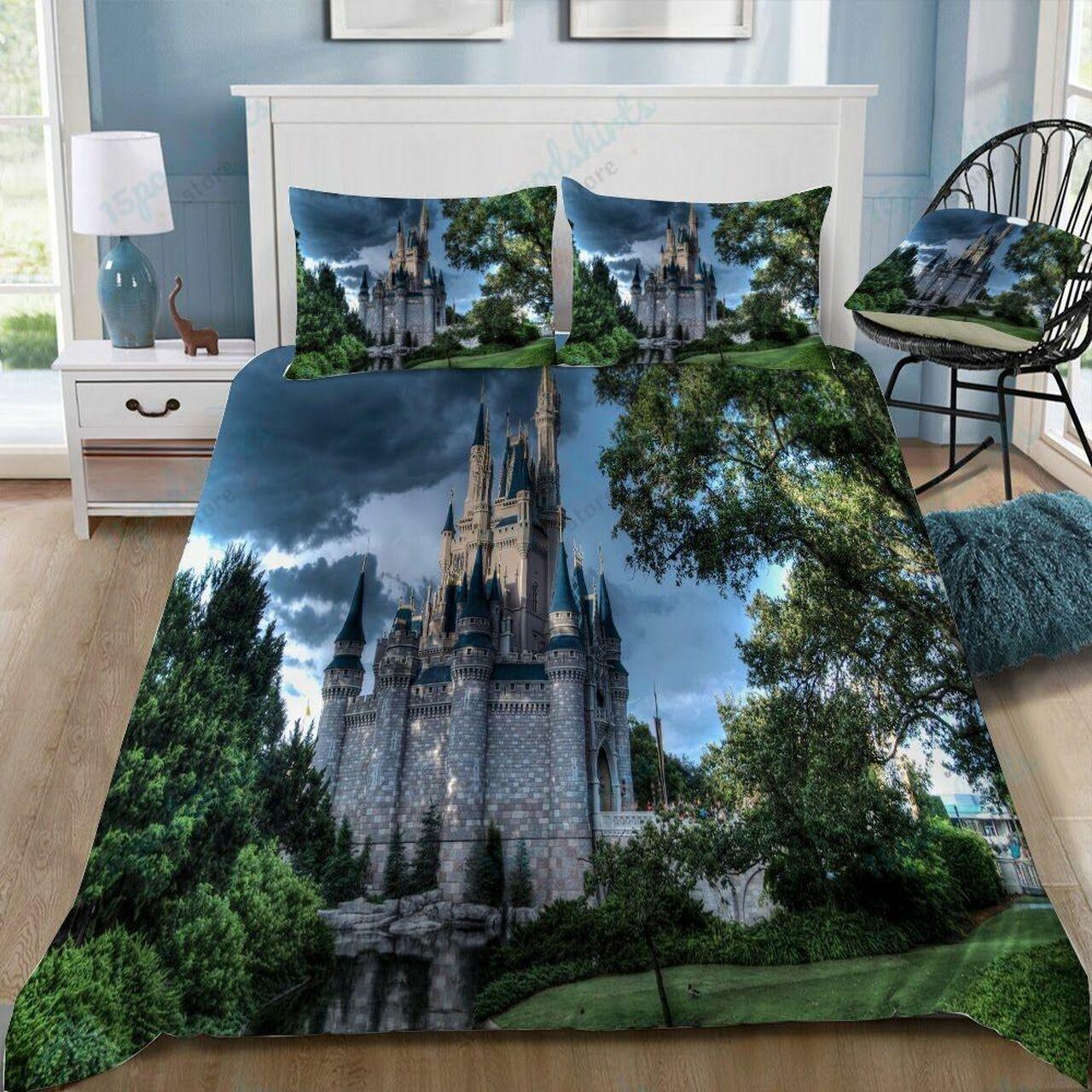 Disney Castle 126 Beautiful Decor For Disney Fan Bedding Set Duvet Cover Meaningful Gift For Love