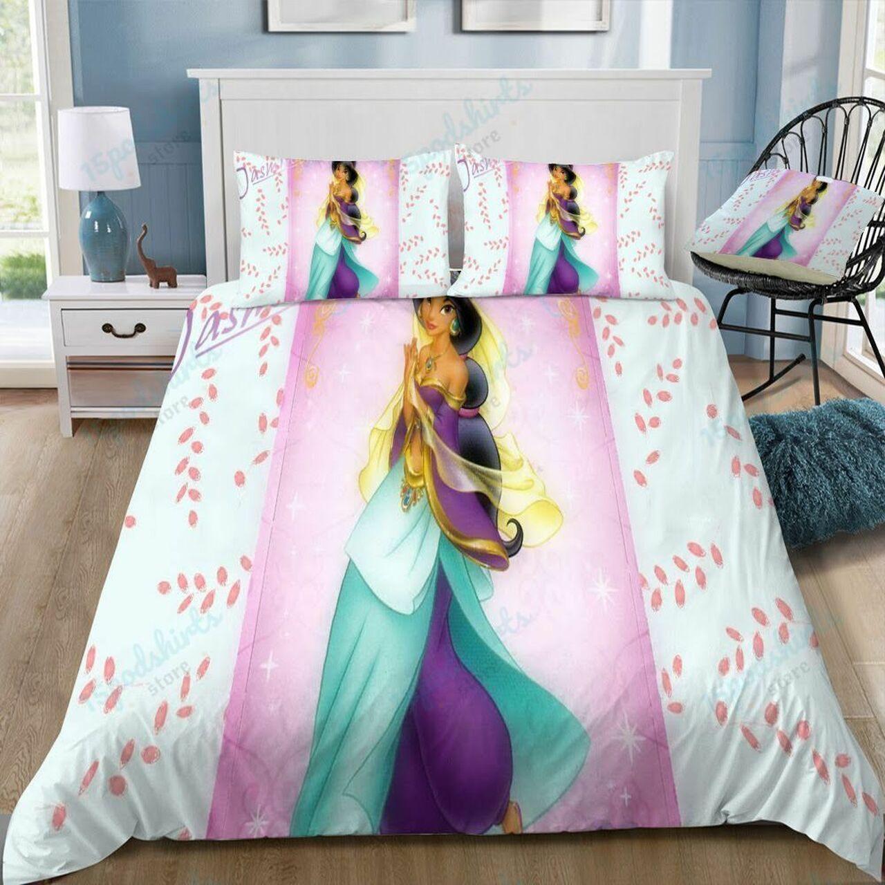 Disney Jasmine 30 Beautiful Decor For Disney Fan Bedding Set Duvet Cover Meaningful Gift For Love