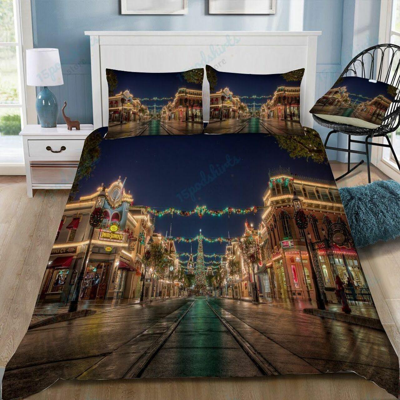 Disney Parks 7 Beautiful Decor For Disney Fan Bedding Set Duvet Cover Meaningful Gift For Love