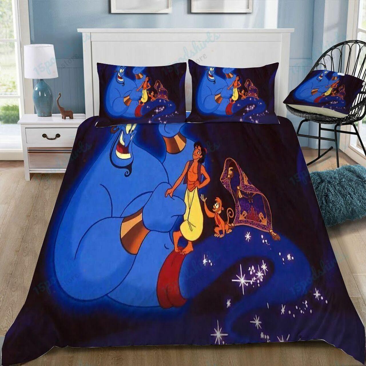 Disney Aladdin 16 Beautiful Decor For Disney Fan Bedding Set Duvet Cover Meaningful Gift For Love