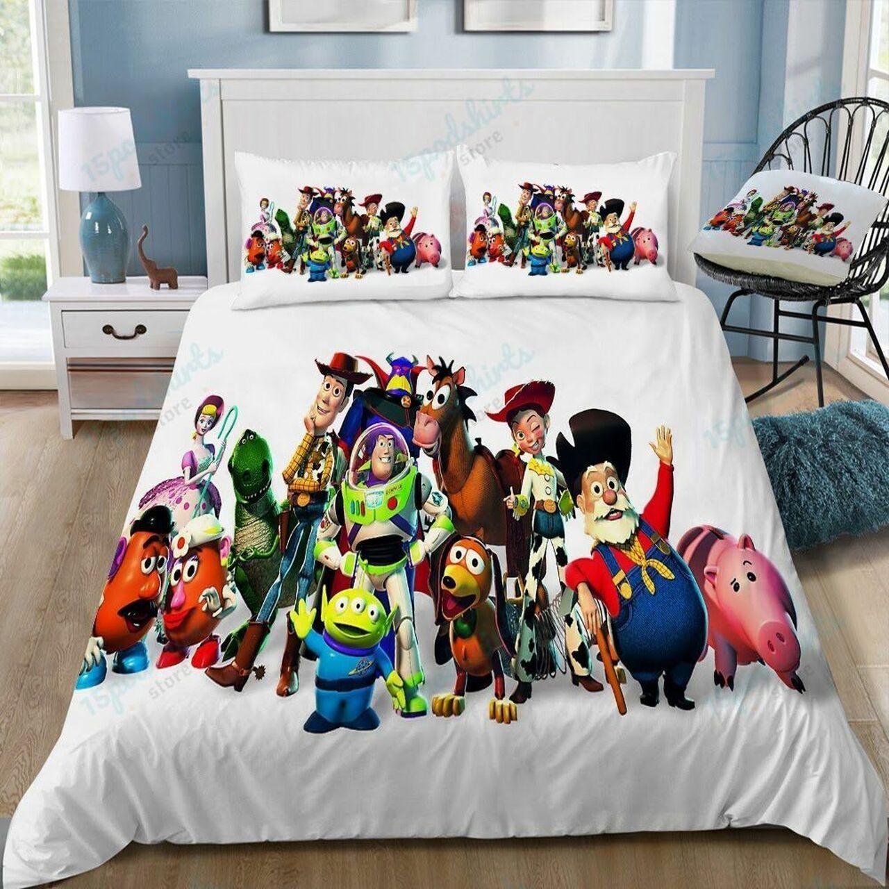 Disney Toy Story 1 Beautiful Decor For Disney Fan Bedding Set Duvet Cover Meaningful Gift For Love