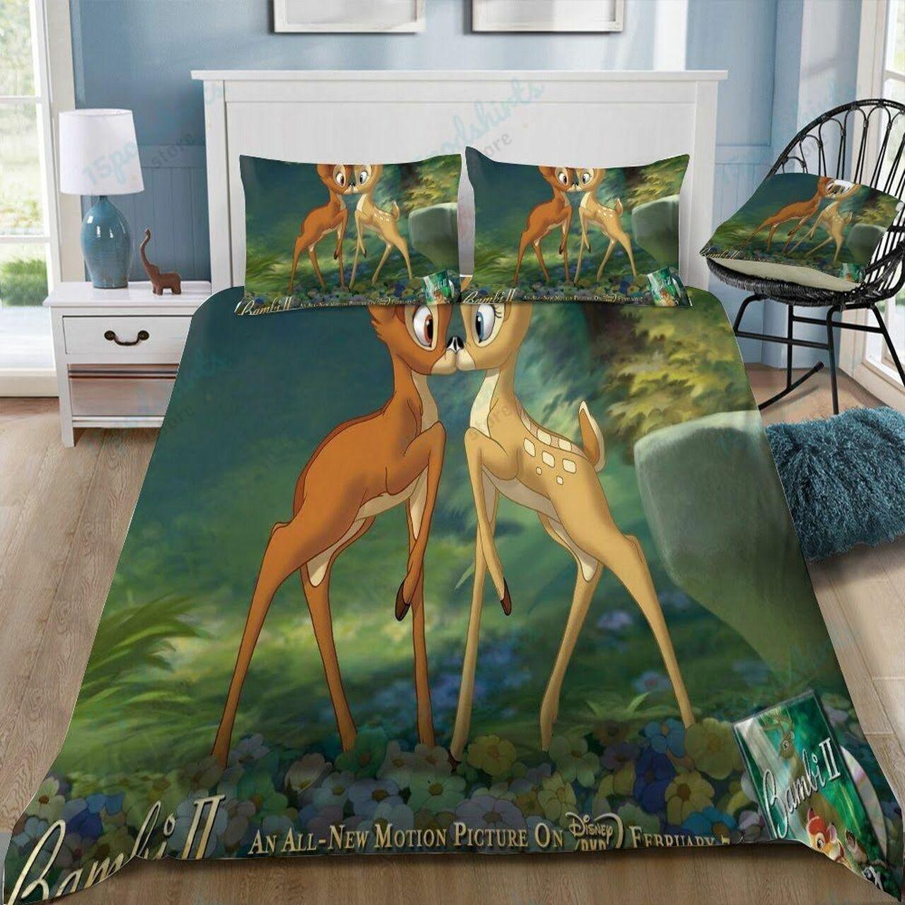 Disney Bambi 32 Beautiful Decor For Disney Fan Bedding Set Duvet Cover Meaningful Gift For Love