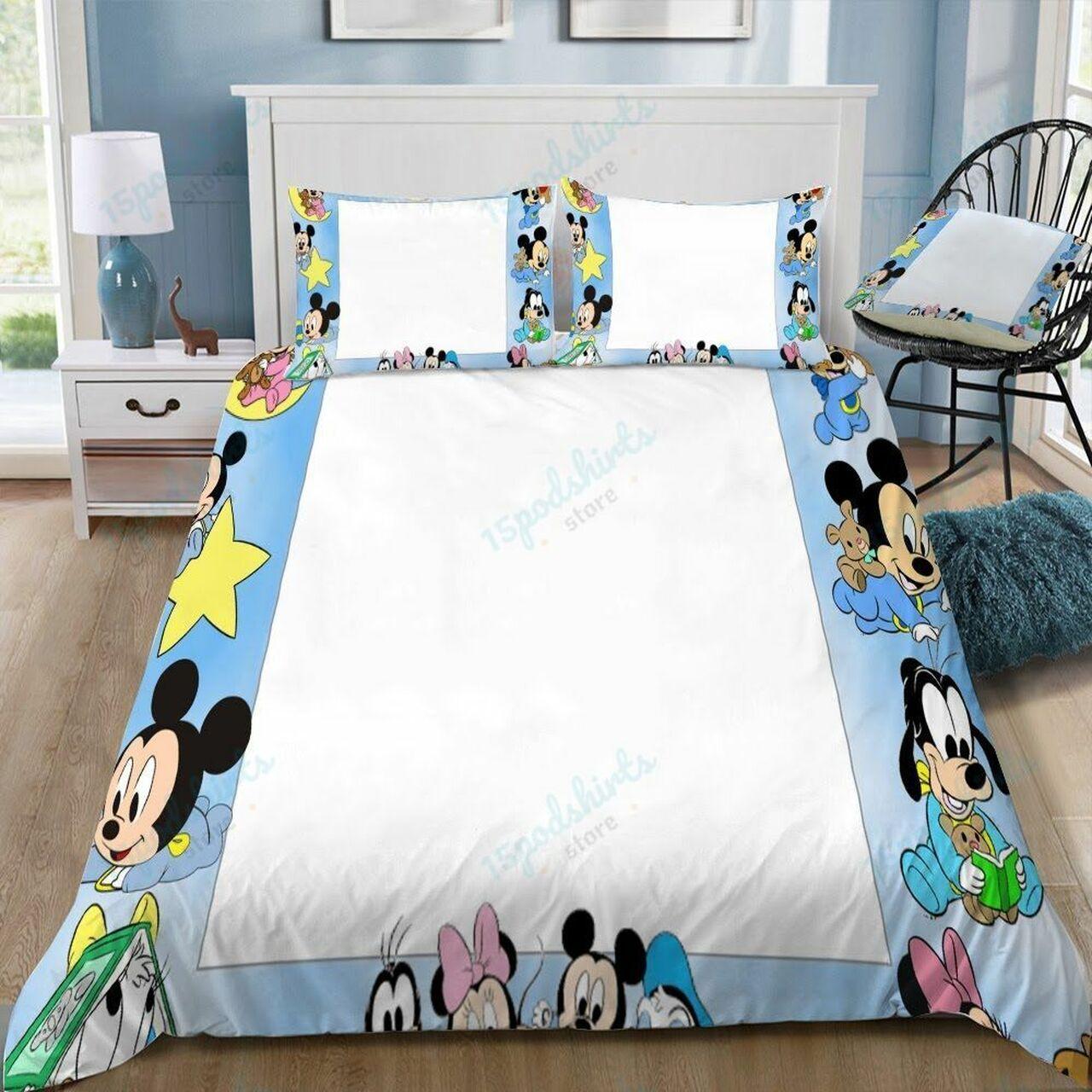 Disney Mickey Mouse And Friends 45 Beautiful Decor For Disney Fan Bedding Set Duvet Cover Meaningful Gift For Love
