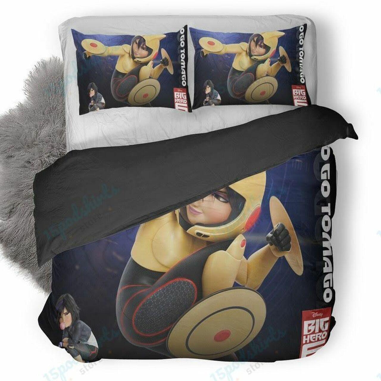 Go Go Tomago In Big Hero 6 Disney Lovers Duvet Cover Bedding Set With Pillowcase Gift For Cartoon Lover
