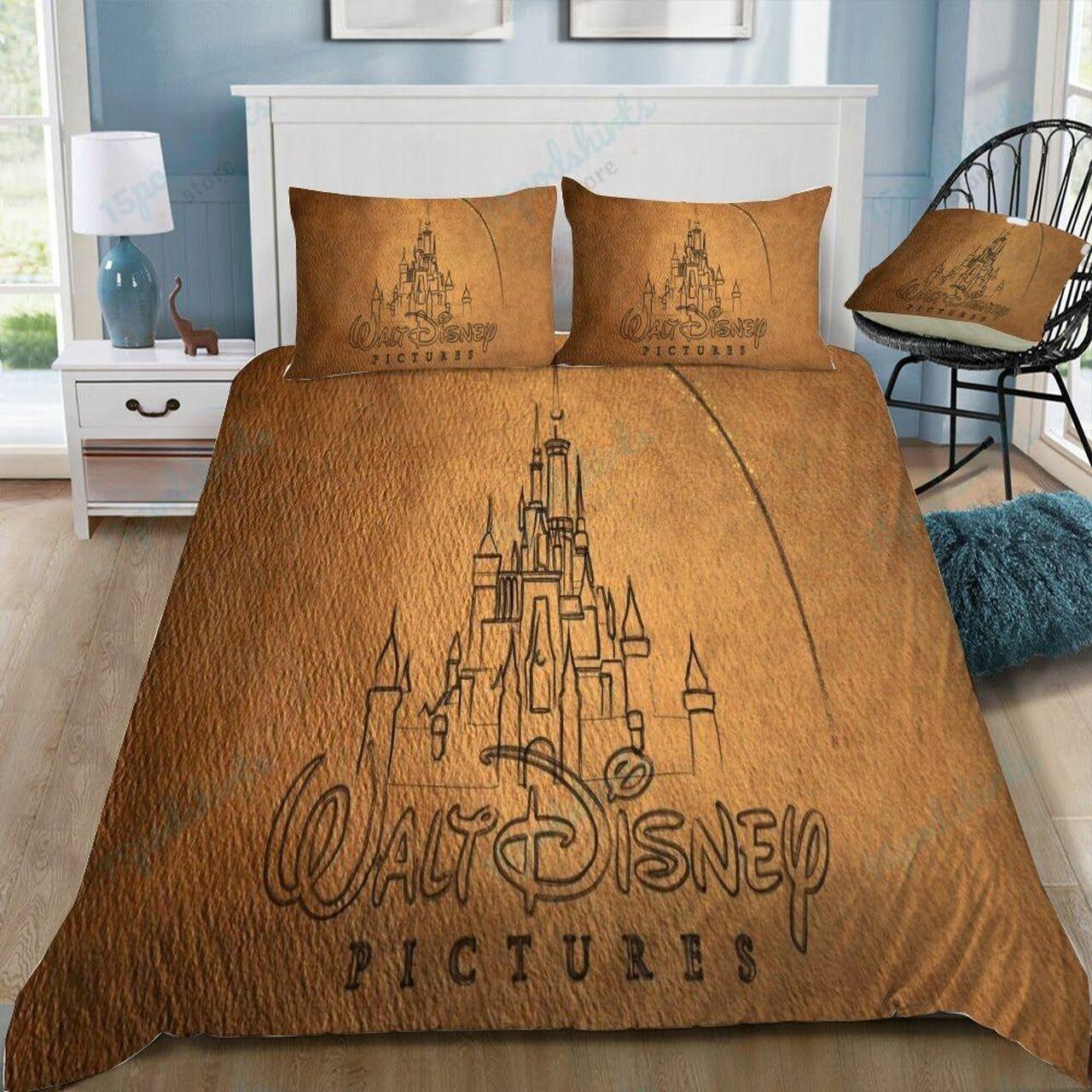 Disney Logo 30 Beautiful Decor For Disney Fan Bedding Set Duvet Cover Meaningful Gift For Love