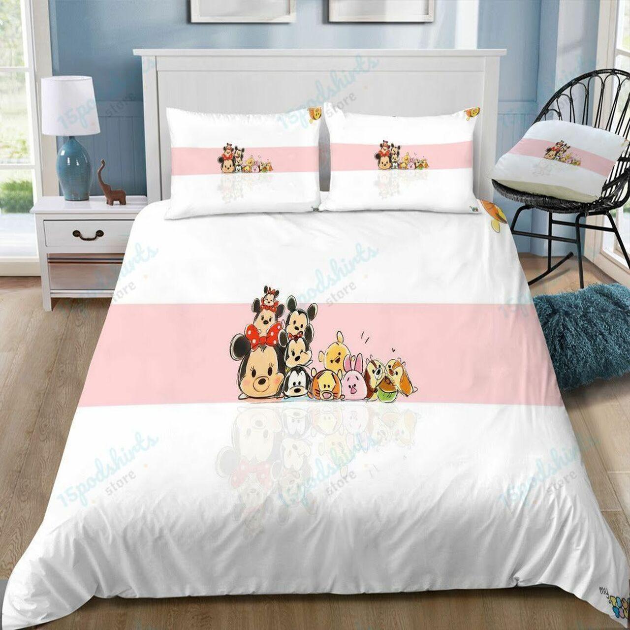 Disney 144 Beautiful Decor For Disney Fan Bedding Set Duvet Cover Meaningful Gift For Love