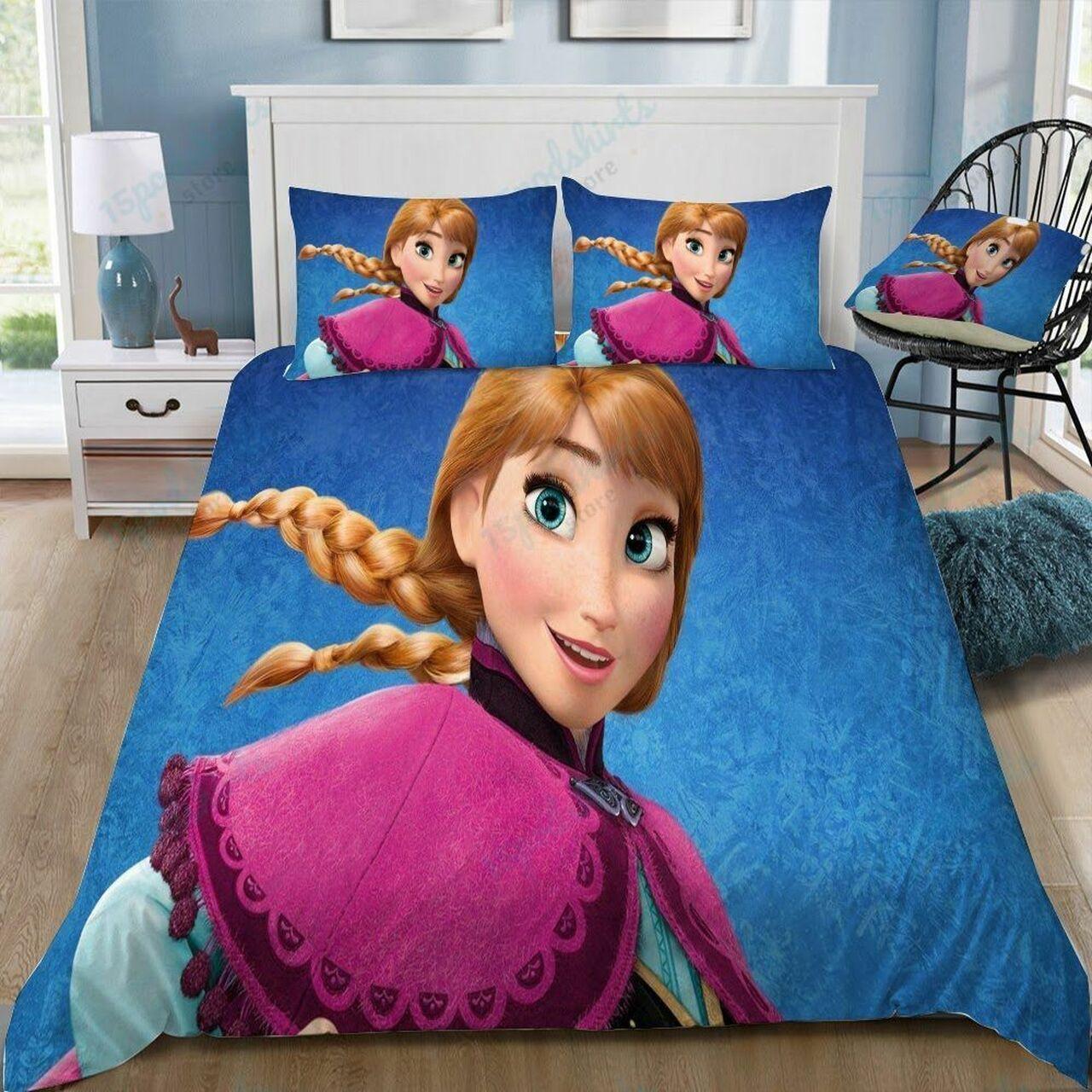 Disney Frozen Anna 15 Beautiful Decor For Disney Fan Bedding Set Duvet Cover Meaningful Gift For Love