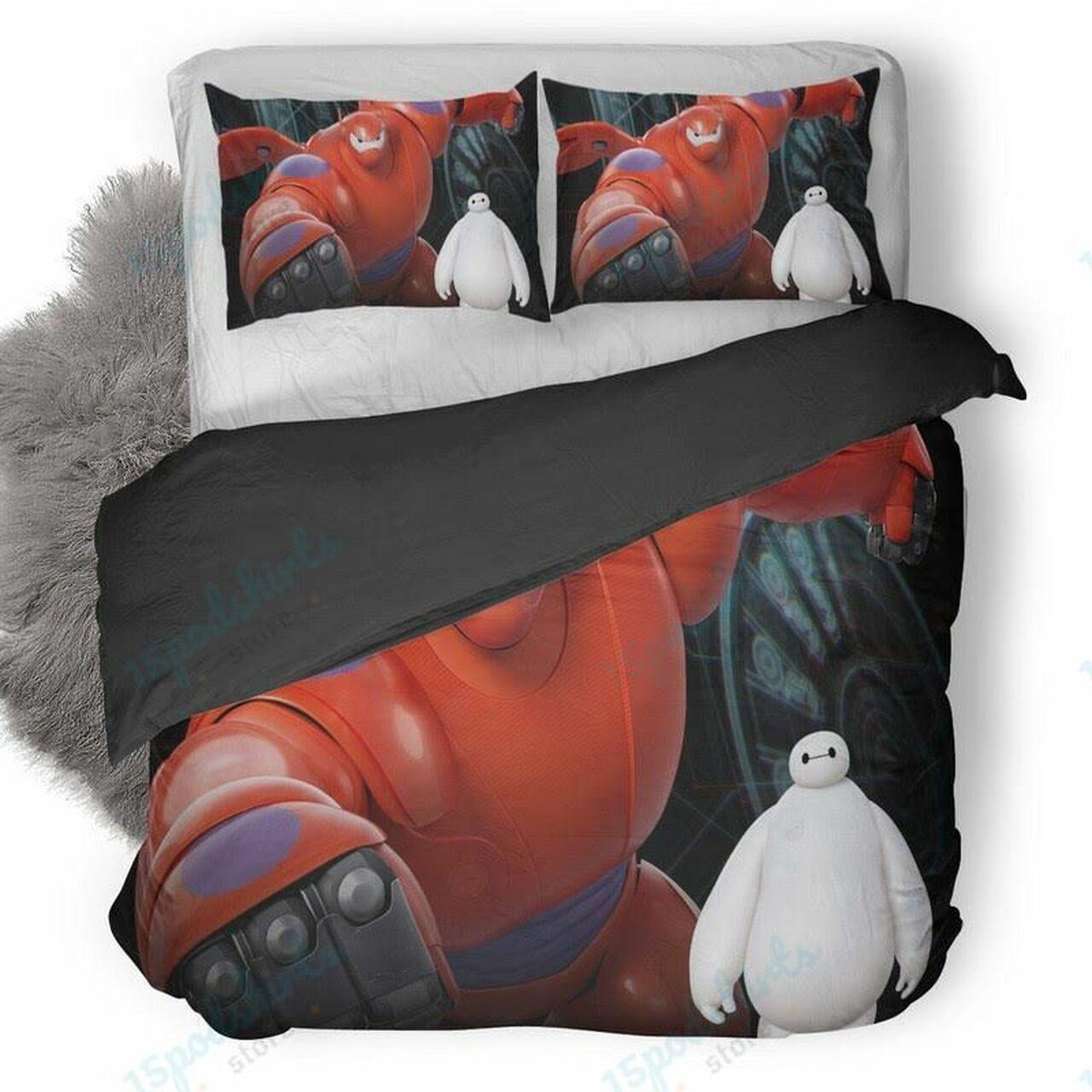 Baymax In Big Hero 6 Disney Lovers Duvet Cover Bedding Set With Pillowcase Gift For Cartoon Lover