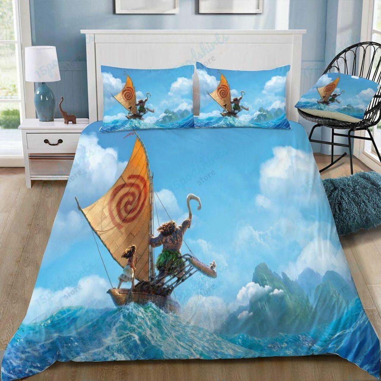 Disney Moana 48 Beautiful Decor For Disney Fan Bedding Set Duvet Cover Meaningful Gift For Love