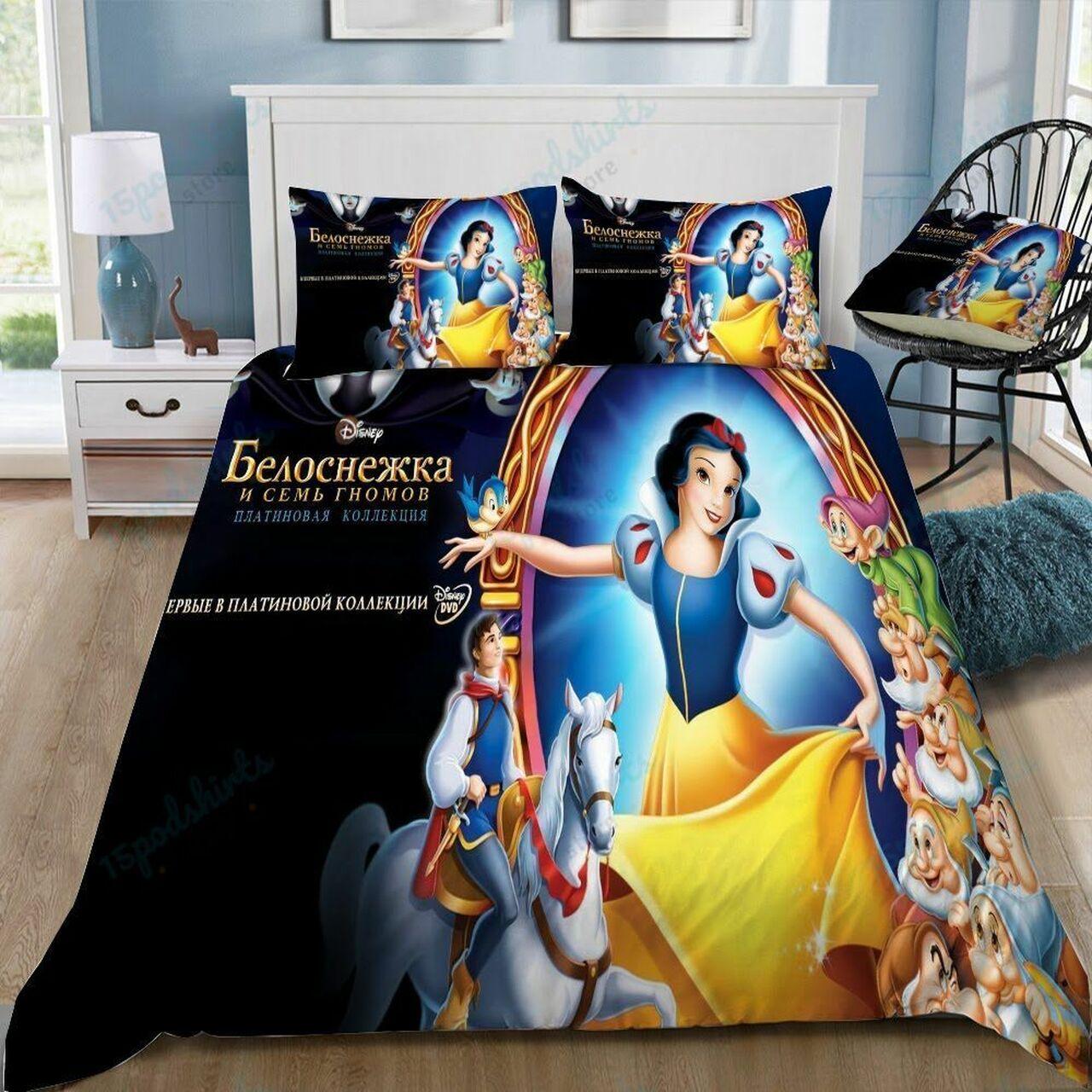 Disneynow White 11 Beautiful Decor For Disney Fan Bedding Set Duvet Cover Meaningful Gift For Love