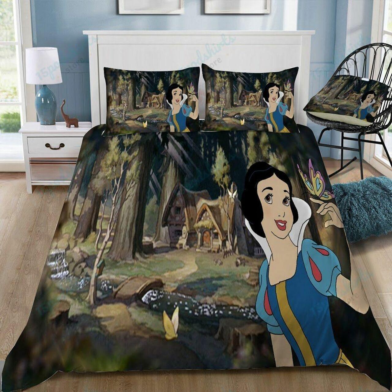 Disneynow White 50 Beautiful Decor For Disney Fan Bedding Set Duvet Cover Meaningful Gift For Love