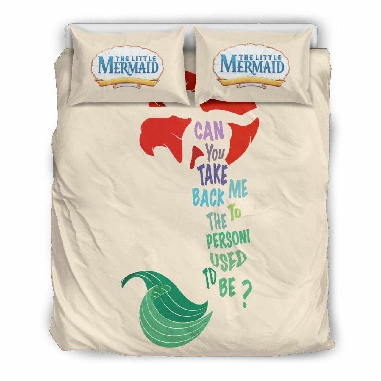 Ariel Disney 3 Beautiful Decor For Disney Fan Bedding Set Duvet Cover Meaningful Gift For Love
