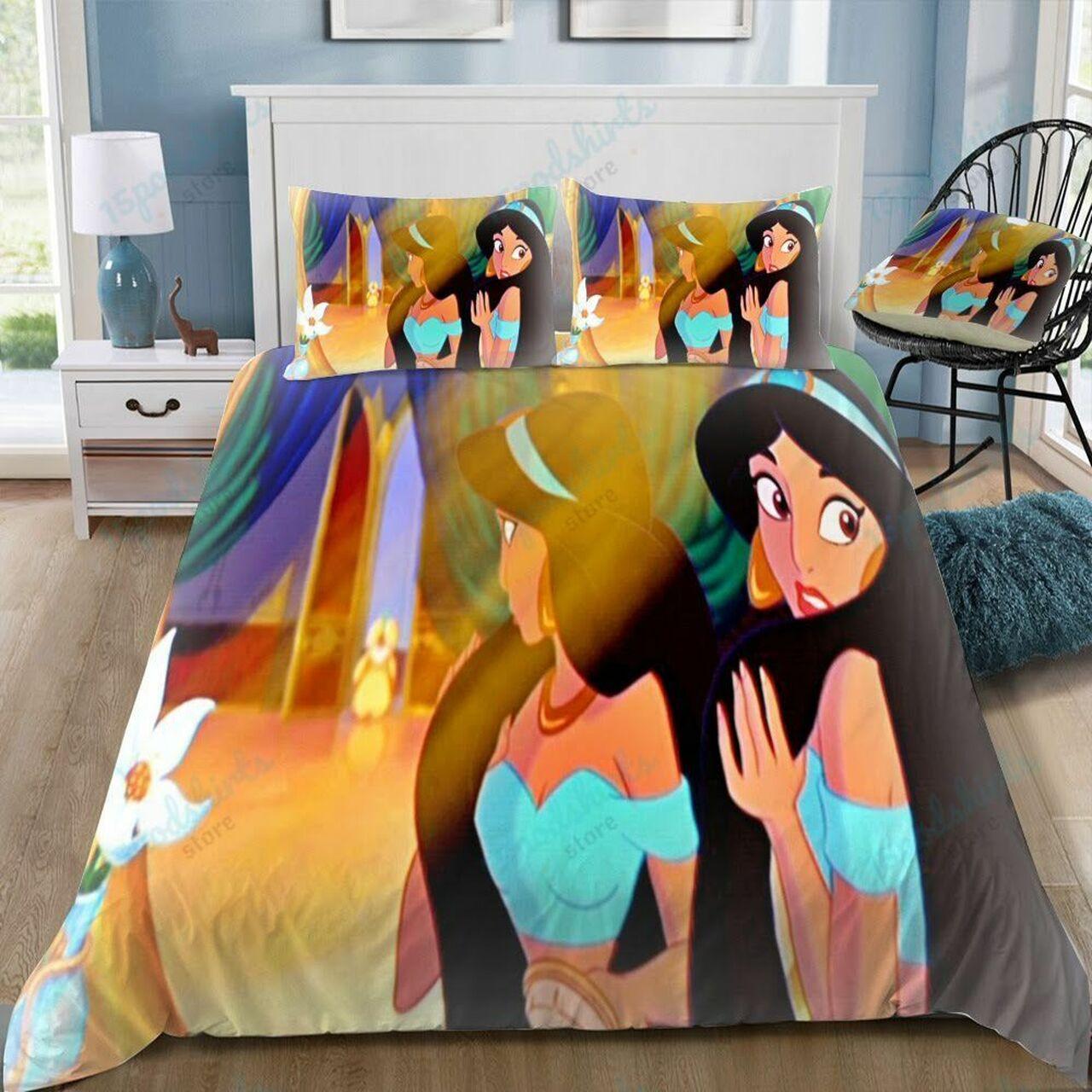 Disney Jasmine 22 Beautiful Decor For Disney Fan Bedding Set Duvet Cover Meaningful Gift For Love