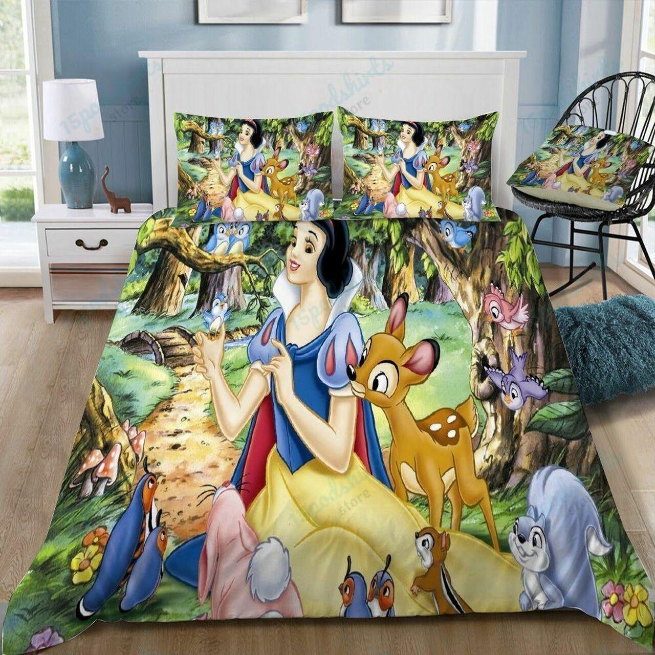 Disneynow White 20 Beautiful Decor For Disney Fan Bedding Set Duvet Cover Meaningful Gift For Love