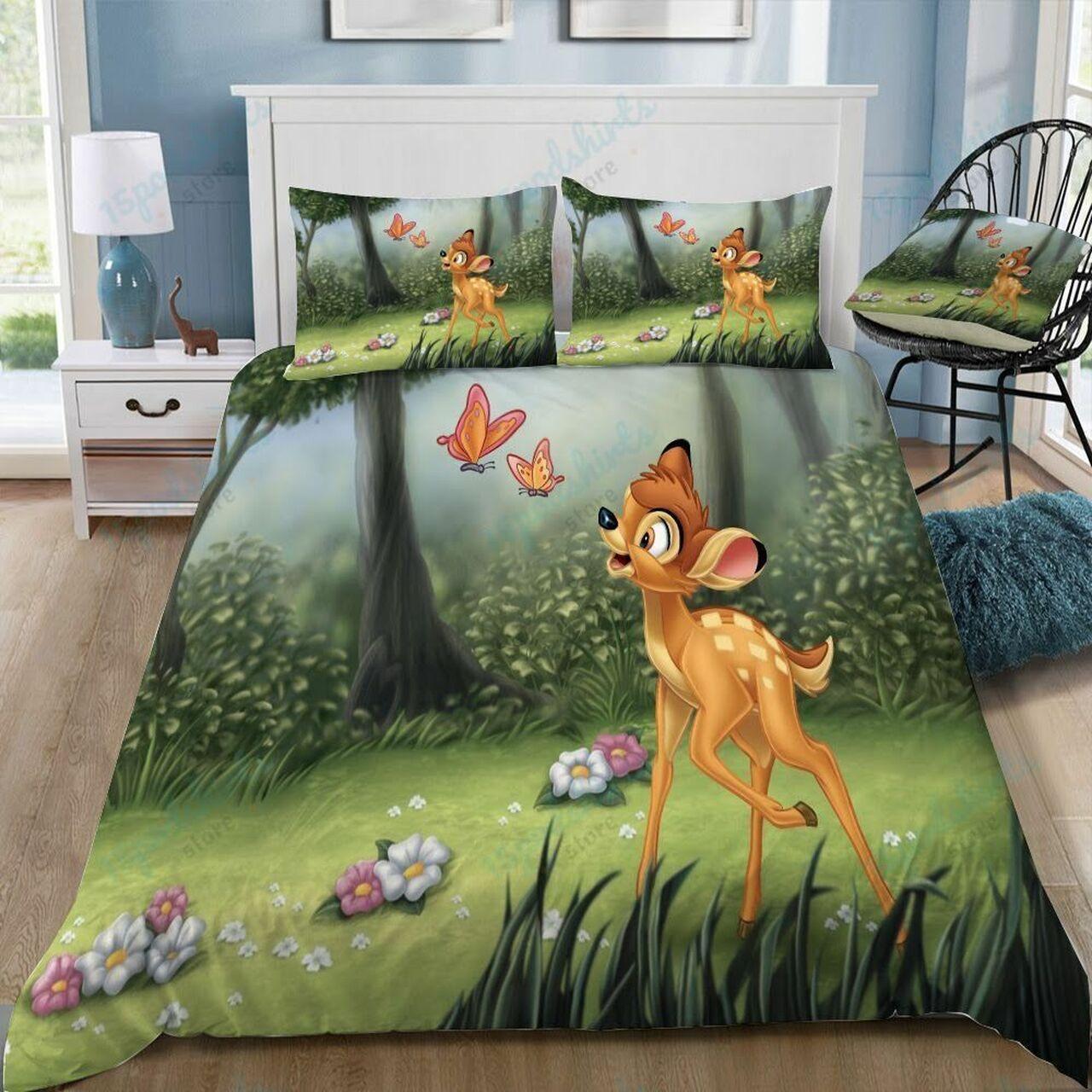 Disney Bambi 10 Beautiful Decor For Disney Fan Bedding Set Duvet Cover Meaningful Gift For Love