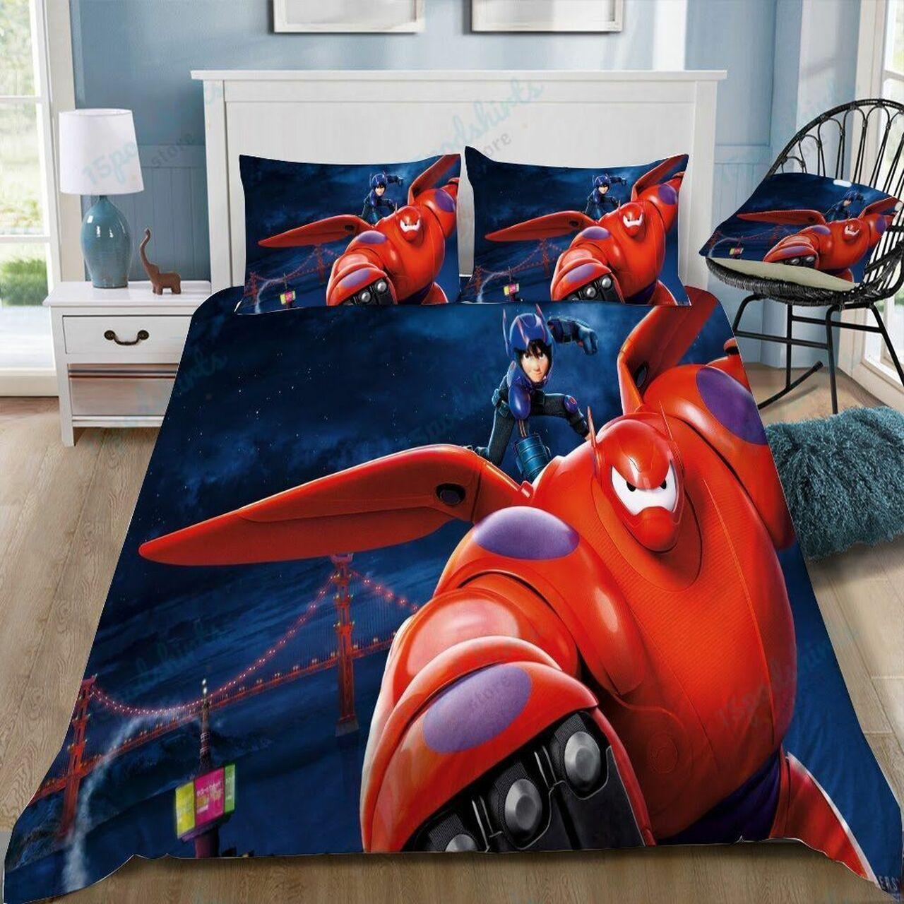 Disney Big Hero 6 2 Beautiful Decor For Disney Fan Bedding Set Duvet Cover Meaningful Gift For Love