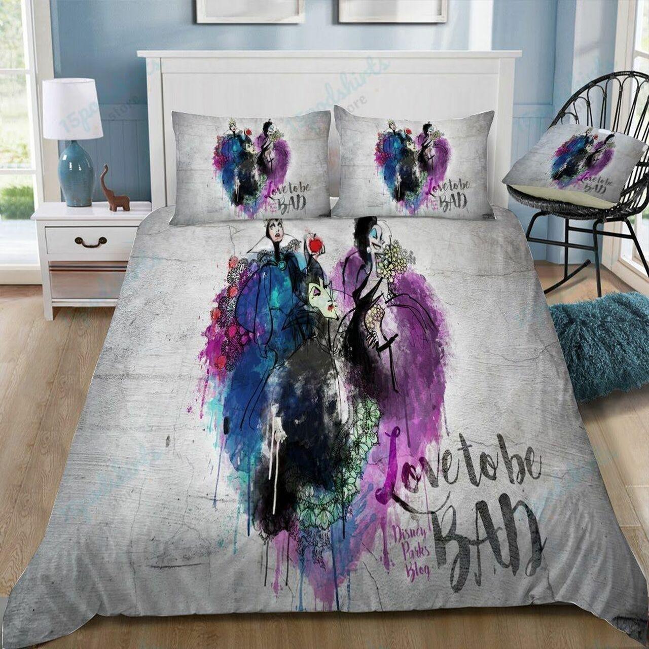 Disney Villains 12 Beautiful Decor For Disney Fan Bedding Set Duvet Cover Meaningful Gift For Love