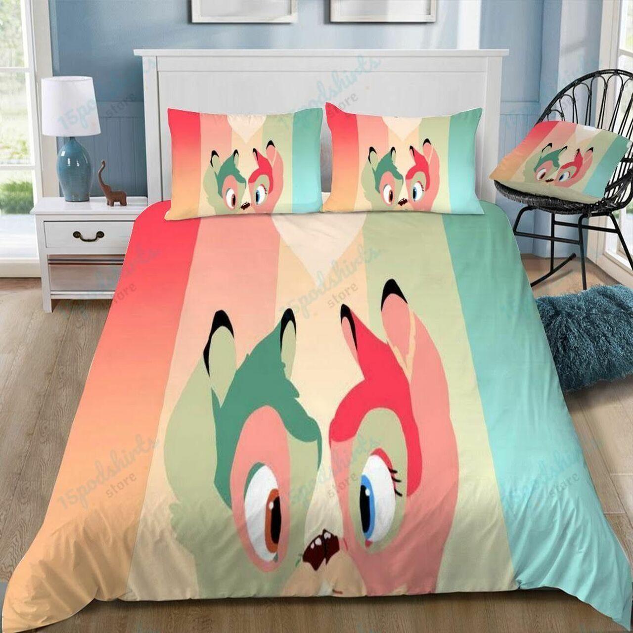 Disney Bambi 59 Beautiful Decor For Disney Fan Bedding Set Duvet Cover Meaningful Gift For Love