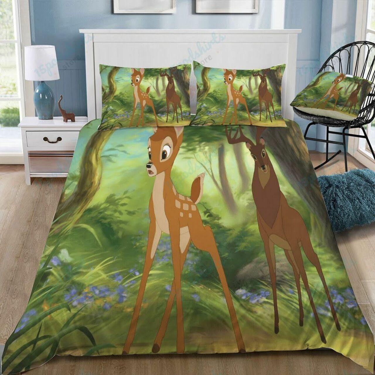 Disney Bambi 26 Beautiful Decor For Disney Fan Bedding Set Duvet Cover Meaningful Gift For Love