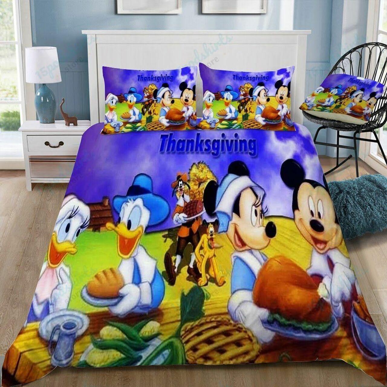 Disney Mickey Mouse And Friends 57 Beautiful Decor For Disney Fan Bedding Set Duvet Cover Meaningful Gift For Love