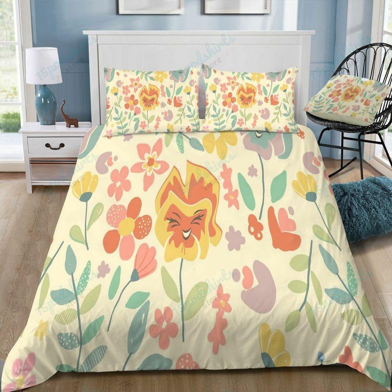 Disney Flower 1 Beautiful Decor For Disney Fan Bedding Set Duvet Cover Meaningful Gift For Love
