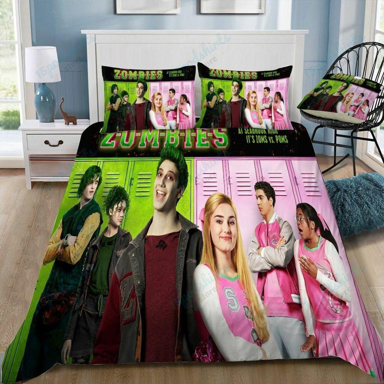 Disney Zombies 9 Beautiful Decor For Disney Fan Bedding Set Duvet Cover Meaningful Gift For Love