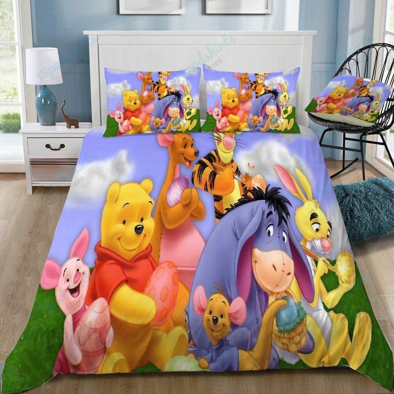 Disney Winnie The Pooh 47 Beautiful Decor For Disney Fan Bedding Set Duvet Cover Meaningful Gift For Love