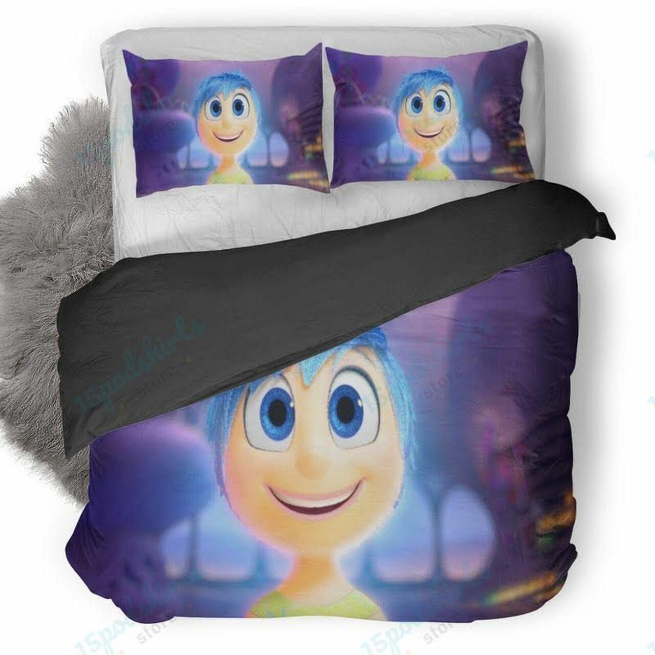 Disney Inside Out Joy Beautiful Decor For Disney Fan Bedding Set Duvet Cover Meaningful Gift For Love