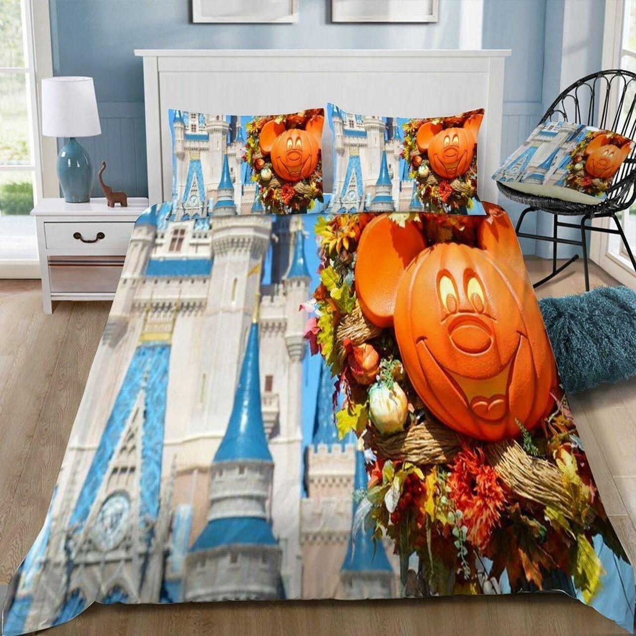 Disney Castle 21 Beautiful Decor For Disney Fan Bedding Set Duvet Cover Meaningful Gift For Love