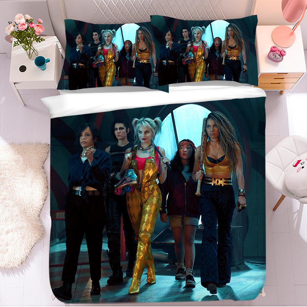 Harley Quinn Birds of Prey #45 Duvet Cover Quilt Cover Pillowcase Bedding Set Home Bedroom Decor
