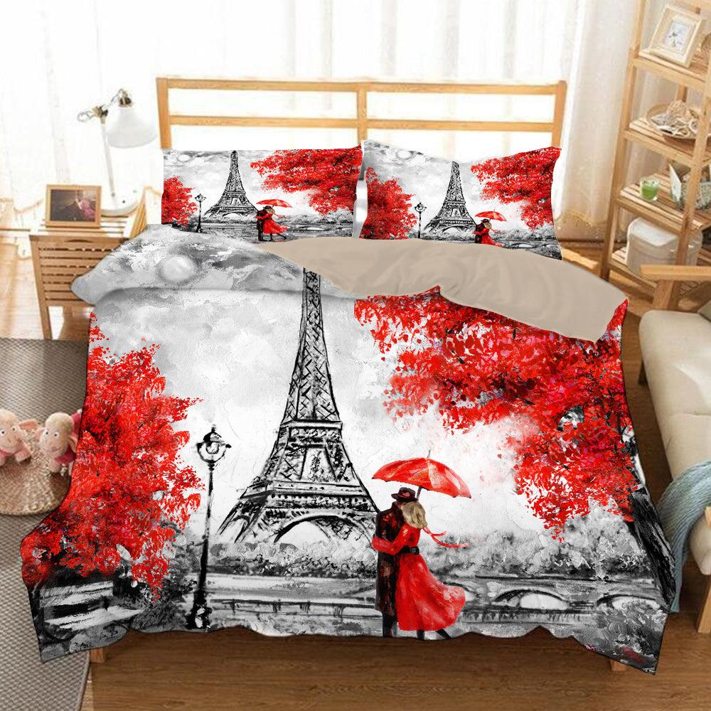 The Eiffel Tower La Tour Eiffel #5 Duvet Cover Quilt Cover Pillowcase Bedding Set Home Bedroom Decor