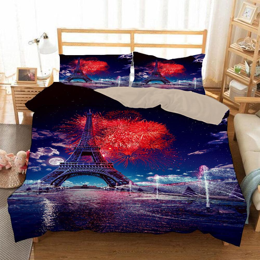 The Eiffel Tower La Tour Eiffel #7 Duvet Cover Quilt Cover Pillowcase Bedding Set Home Bedroom Decor