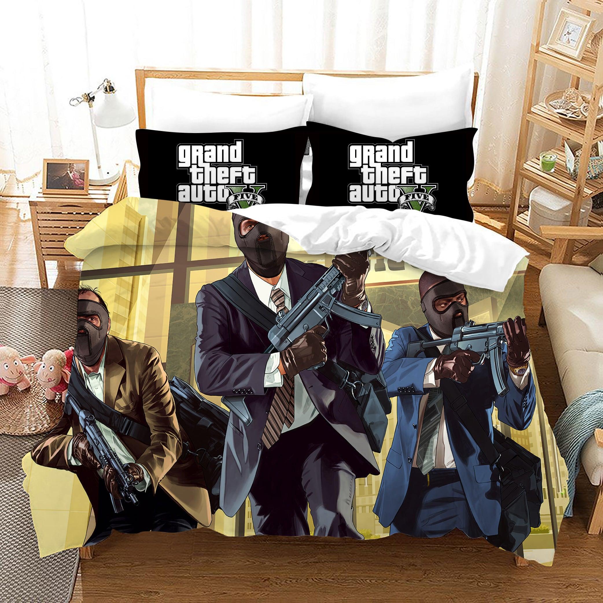 Grand Theft Auto #3 Duvet Cover Quilt Cover Pillowcase Bedding Set Home Decor