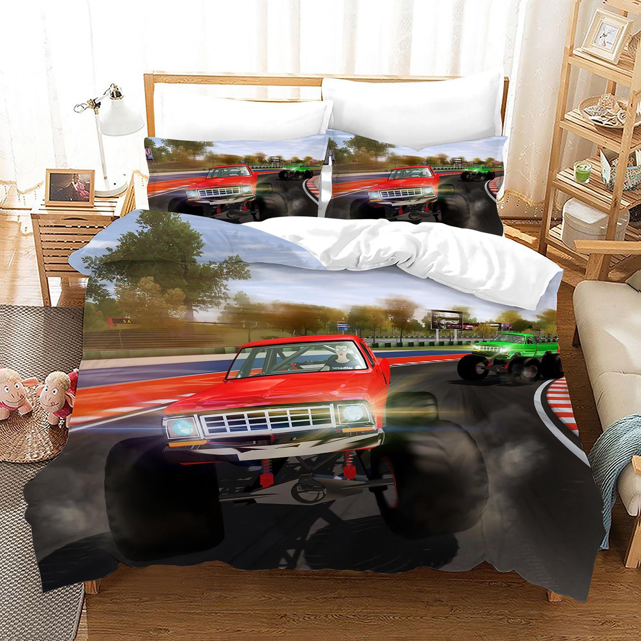 Monster Truck #16 Duvet Cover Quilt Cover Pillowcase Bedding Set Home Bedroom Decor