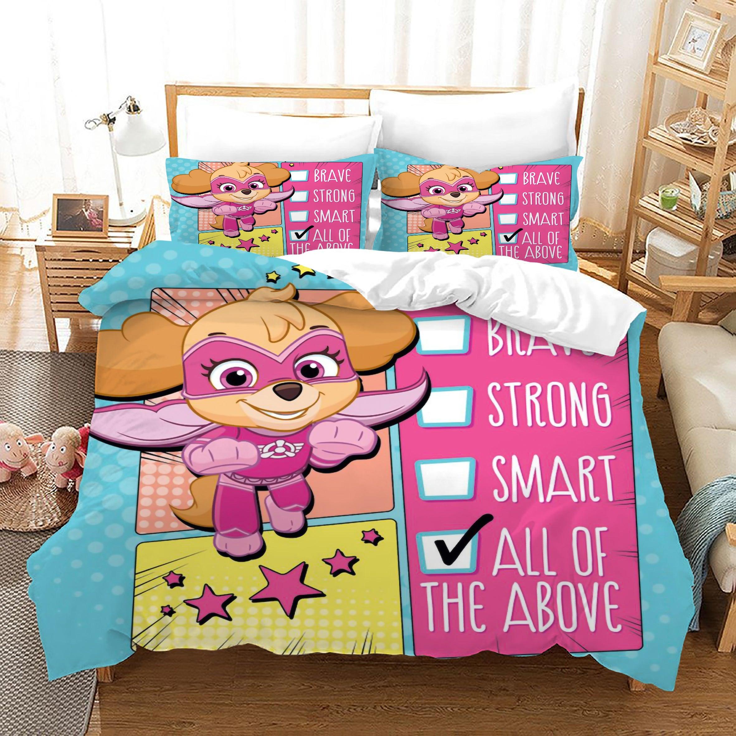 PAW Patrol Marshall #37 Duvet Cover Quilt Cover Pillowcase Bedding Set Home Decor