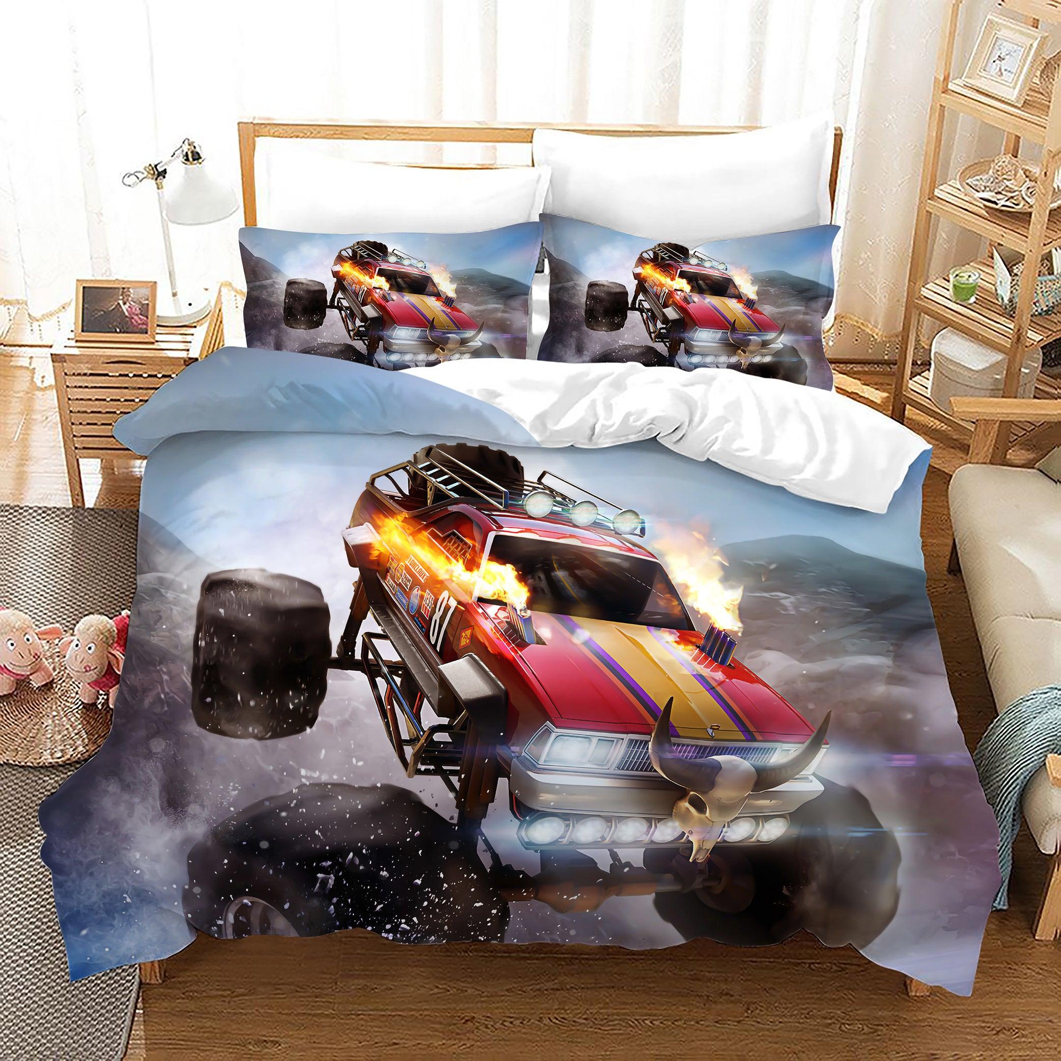 Monster Truck #20 Duvet Cover Quilt Cover Pillowcase Bedding Set Home Bedroom Decor