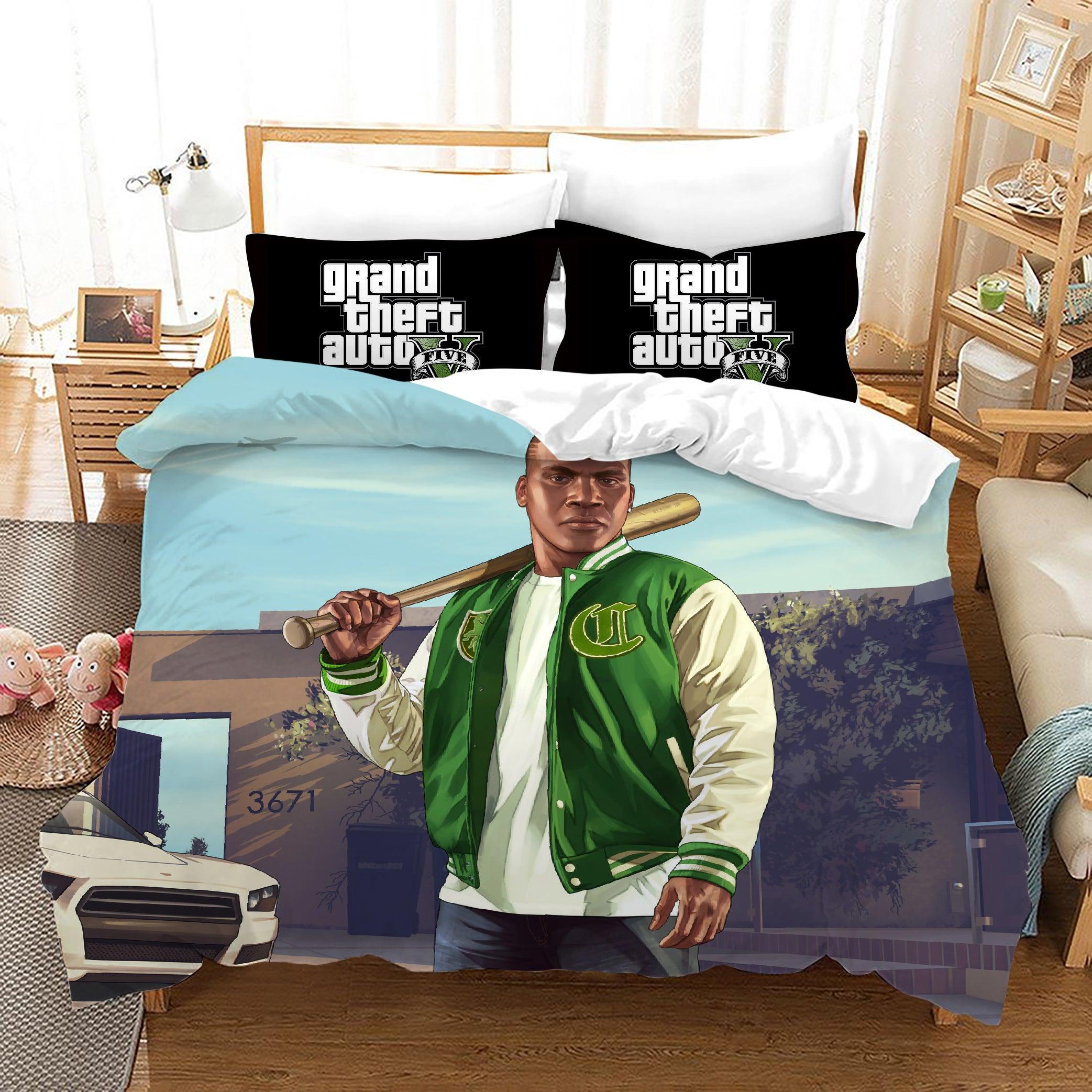 Grand Theft Auto #10 Duvet Cover Quilt Cover Pillowcase Bedding Set Home Decor