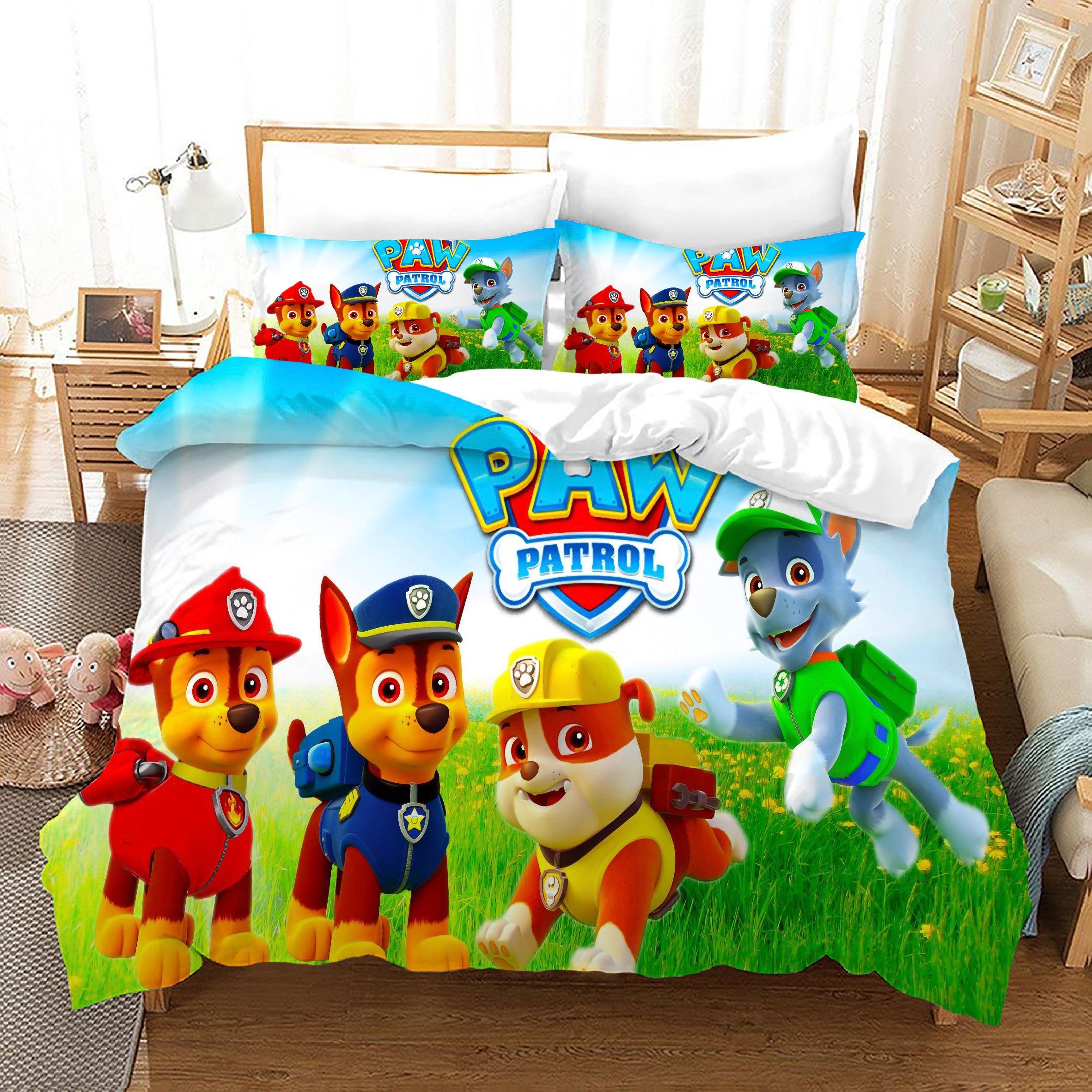 PAW Patrol Marshall #42 Duvet Cover Quilt Cover Pillowcase Bedding Set Home Decor