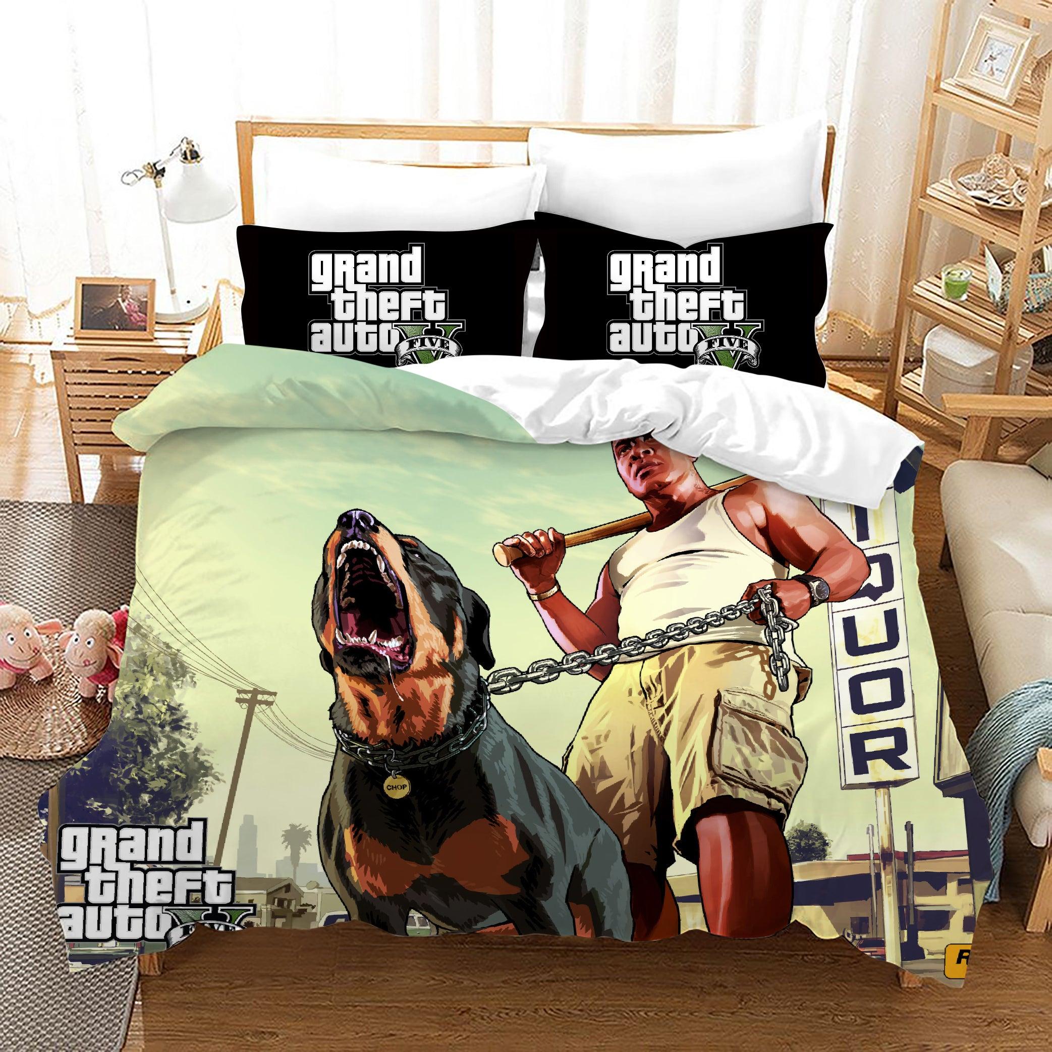 Grand Theft Auto #12 Duvet Cover Quilt Cover Pillowcase Bedding Set Home Decor
