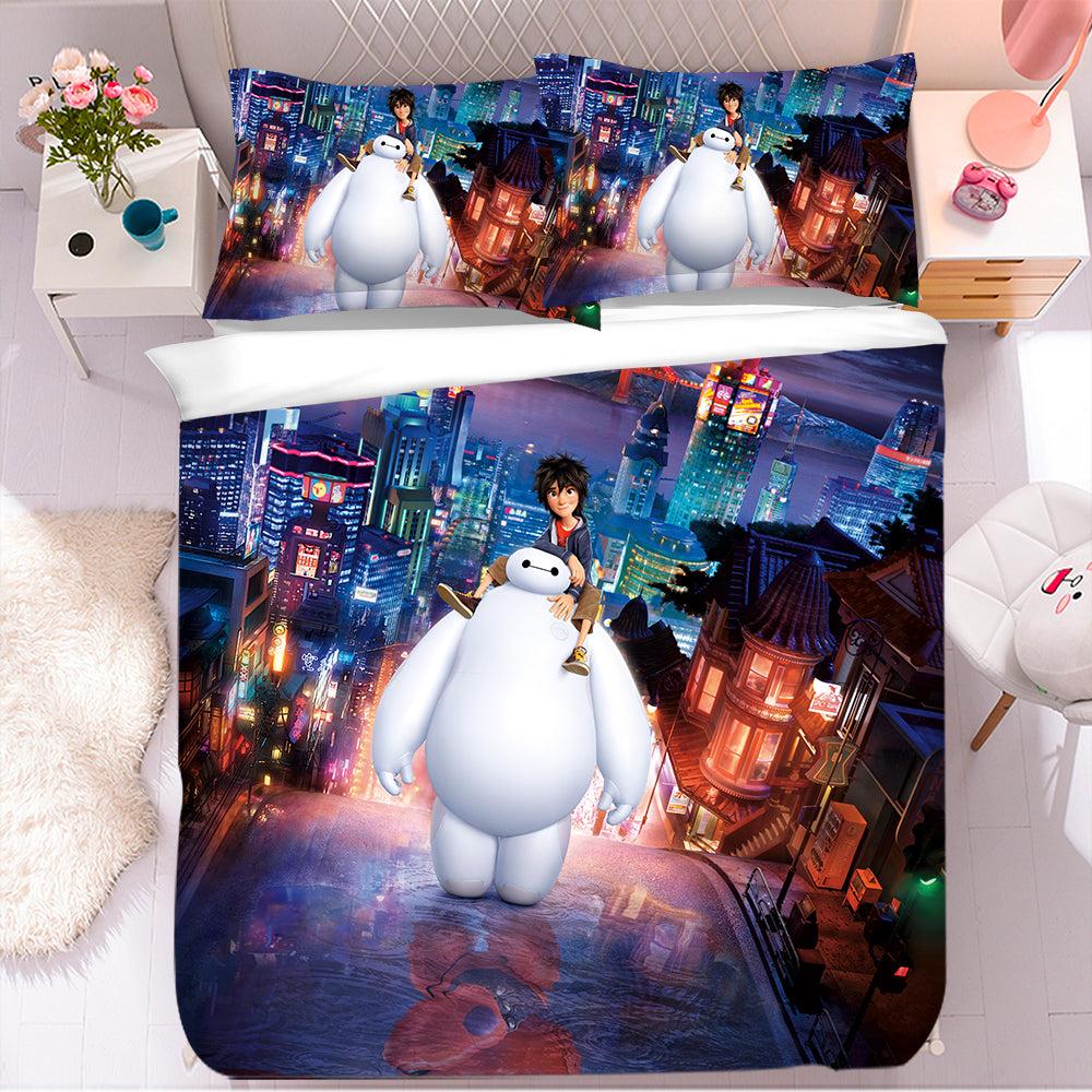 Big Hero 6 Baymax #1 Duvet Cover Quilt Cover Pillowcase Bedding Set Home Bedroom Decor