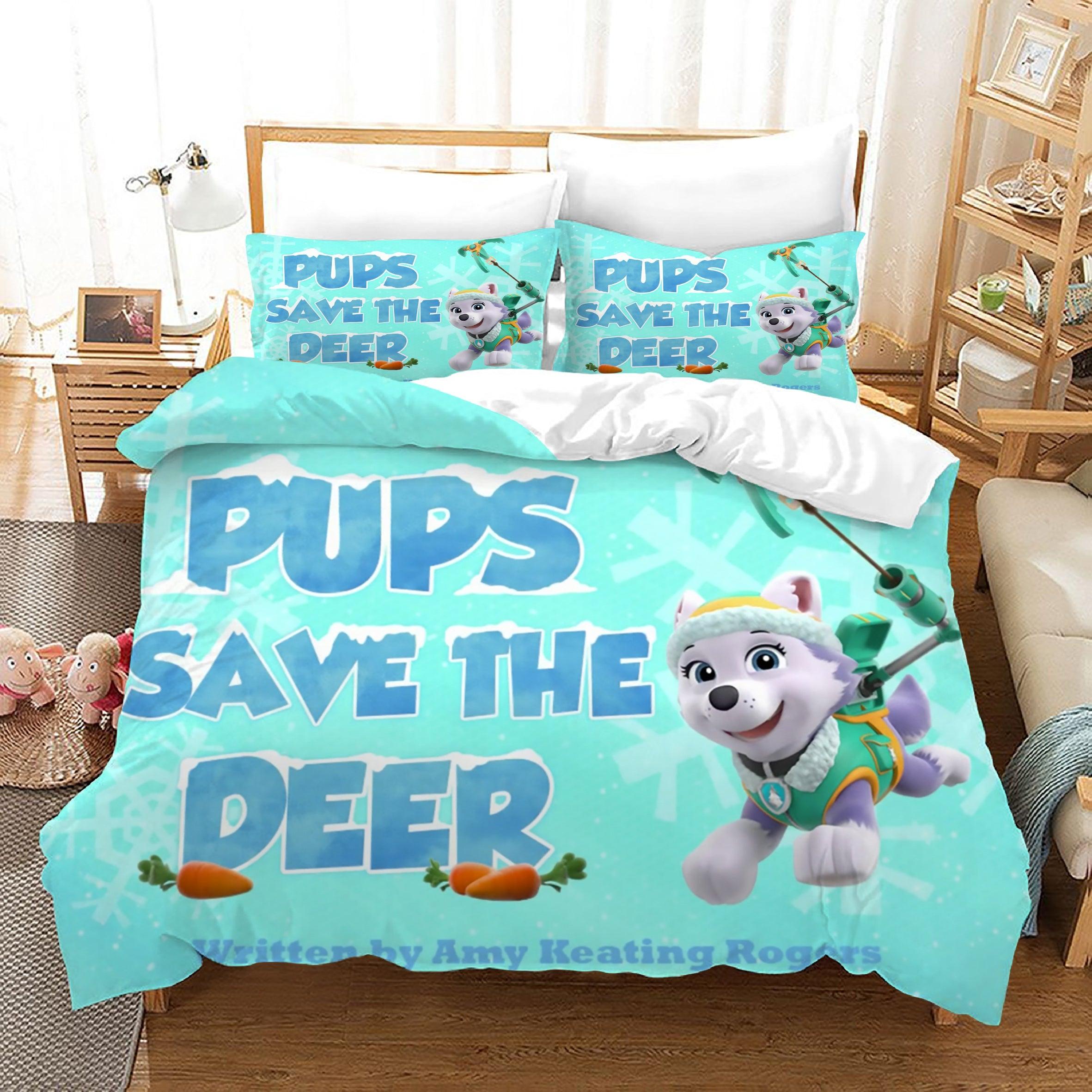 PAW Patrol Marshall #53 Duvet Cover Quilt Cover Pillowcase Bedding Set Home Decor